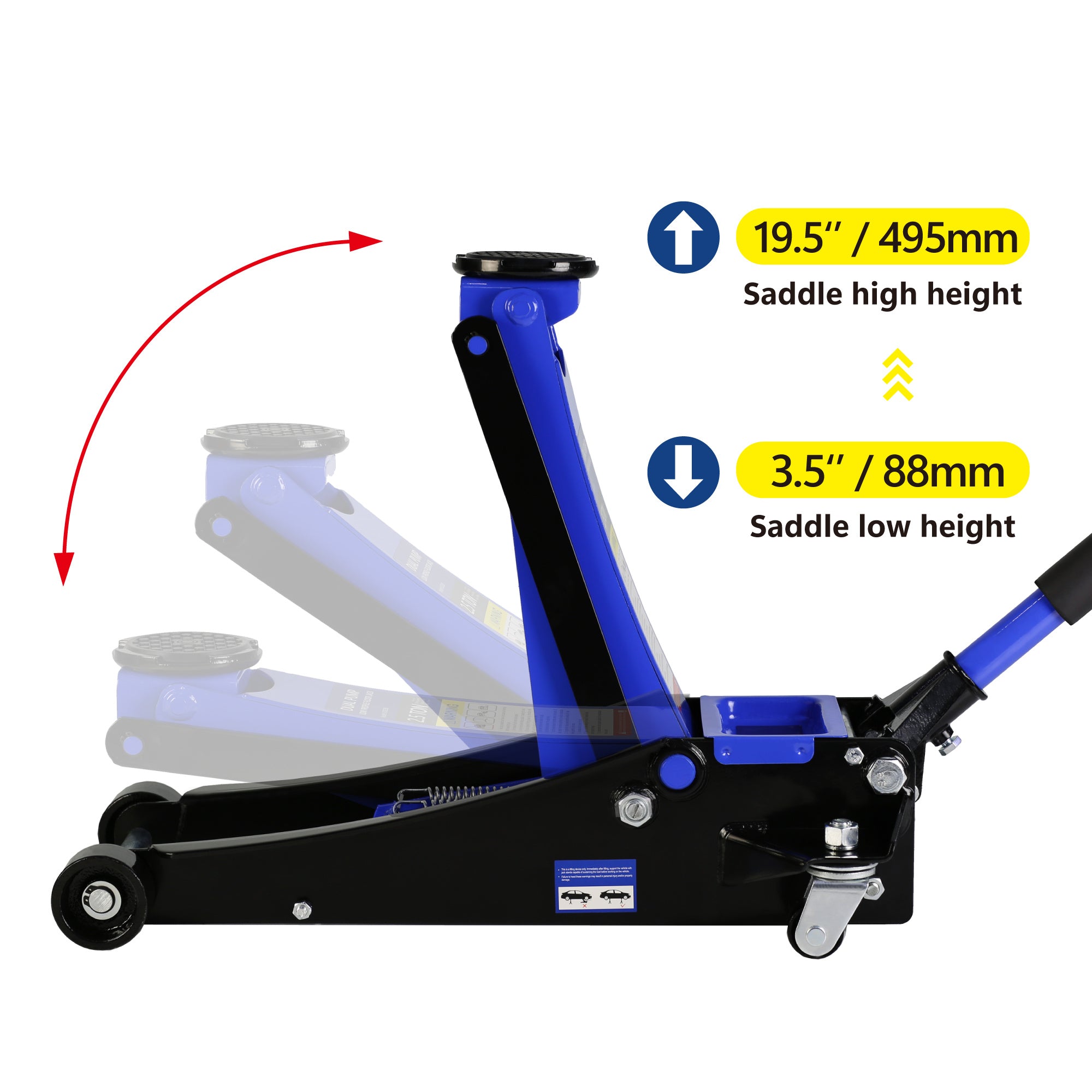 2.5-ton Thin Floor Hydraulic Floor Jack