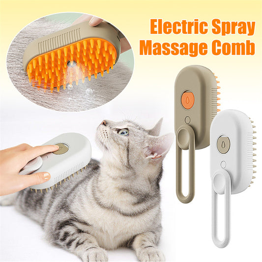 Brush Steamy for Dog & Cat Brush 3 In 1 Electric Spray Cat Hair Brushes For Massage Pet Grooming Comb Hair Removal Combs Pet Products